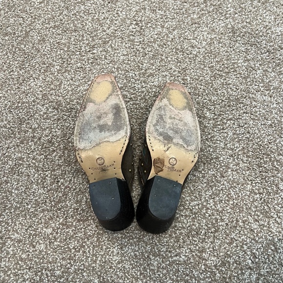 Cole Haan Morgan Studded Dark Brown Suede Western Cowboy Clog Mule US Women 7 - Picture 10 of 10